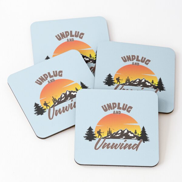 Item preview, unplug and unwind hiking designed and sold by Shadyfruit.