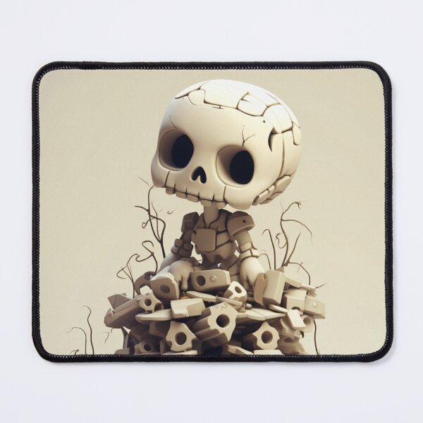 Item preview, A dead preppy skeleton on a pile of machine parts designed and sold by MilkyBerryShop.