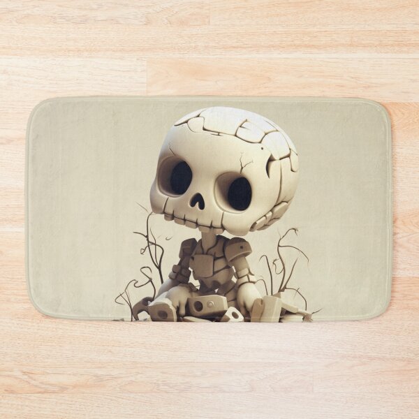 Item preview, A dead preppy skeleton on a pile of machine parts designed and sold by MilkyBerryShop.