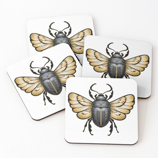 Item preview, Gold Winged Scarab designed and sold by Agape-Shop.