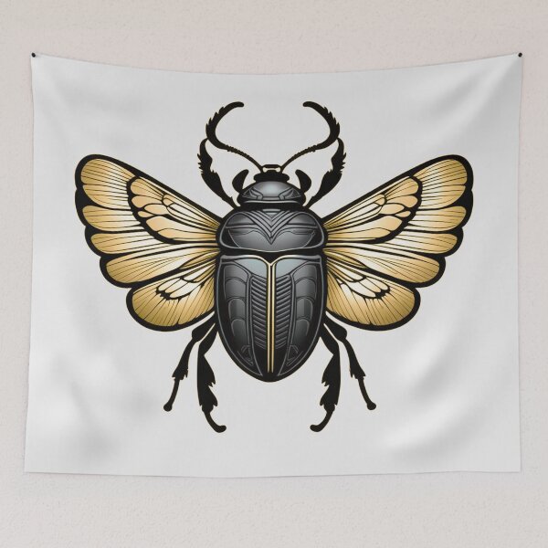 Item preview, Gold Winged Scarab designed and sold by Agape-Shop.