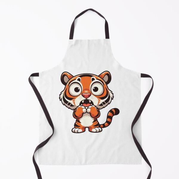Item preview, Cartoon Terrified Tiger designed and sold by Colorful Dreams.