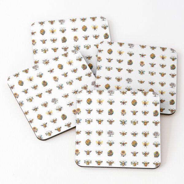 Item preview, bees - sticker bundle, stickers - 16 pieces designed and sold by sabantha.