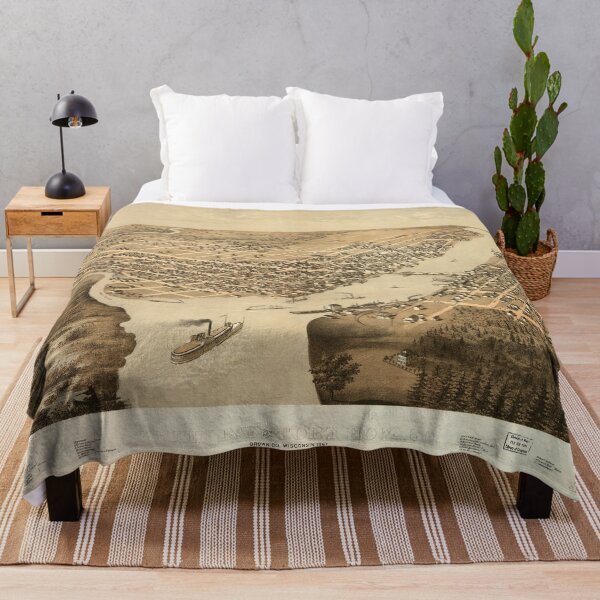 Item preview, Green Bay and Fort Howard, Wisconsin (1867) designed and sold by allhistory.