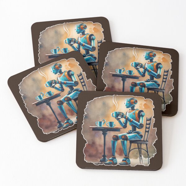 Item preview, Robot's Coffee Break designed and sold by DeftWookie.
