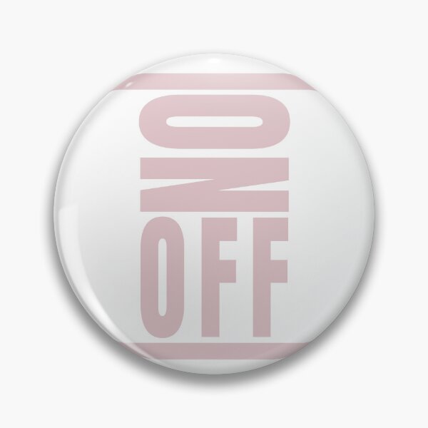 Item preview, ON OFF Pink Modern Fasion for Nerd's designed and sold by RSRS Shop.