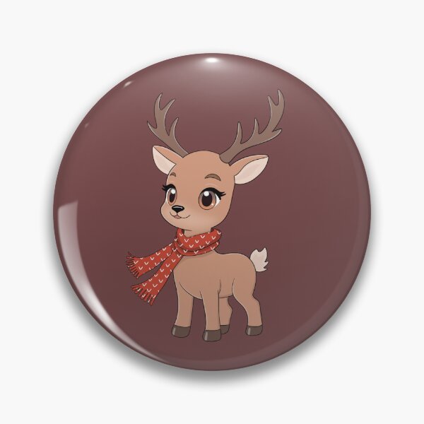 Item preview, Raindeer with a red scarf designed and sold by CraftachicDsgn.