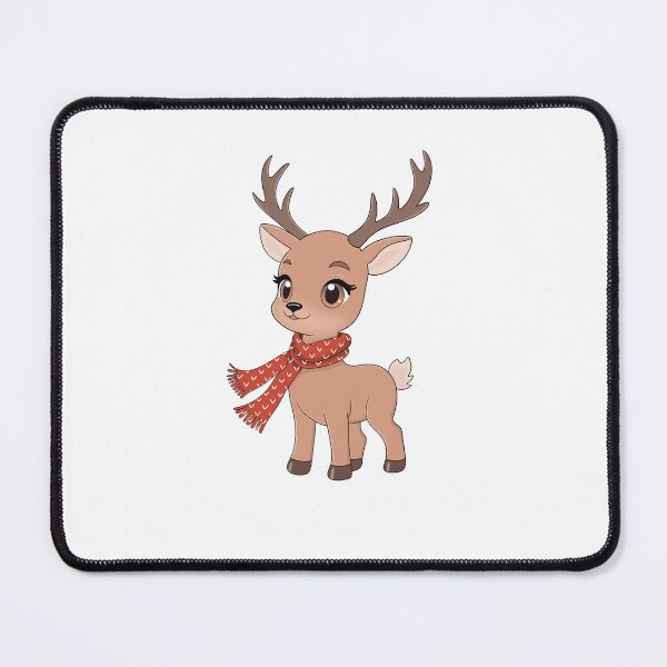 Item preview, Raindeer with a red scarf designed and sold by CraftachicDsgn.