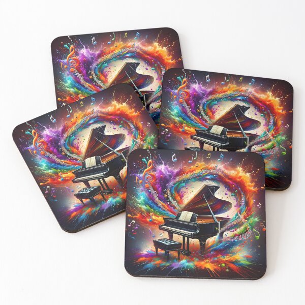 Item preview, Piano with music visualization designed and sold by IdeasStudio.