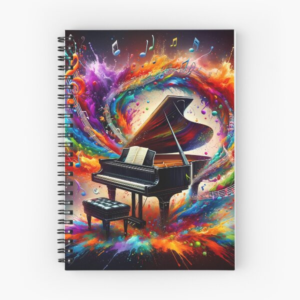 Item preview, Piano with music visualization designed and sold by IdeasStudio.