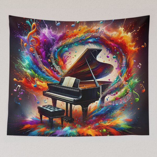 Item preview, Piano with music visualization designed and sold by IdeasStudio.