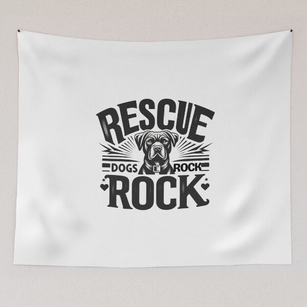 Item preview, Rescue Dogs Rock designed and sold by creativechaster.