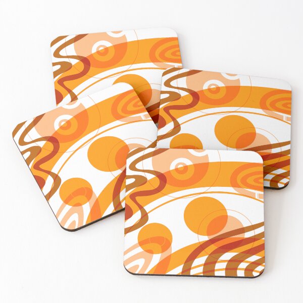 Item preview, Orange abstract designed and sold by Vivinedrawsells.