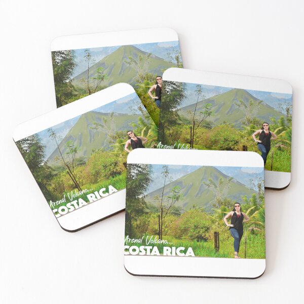 Item preview, Arenal Volcano Costa Rica girl young illustration designed and sold by J.P Graphic Studio.