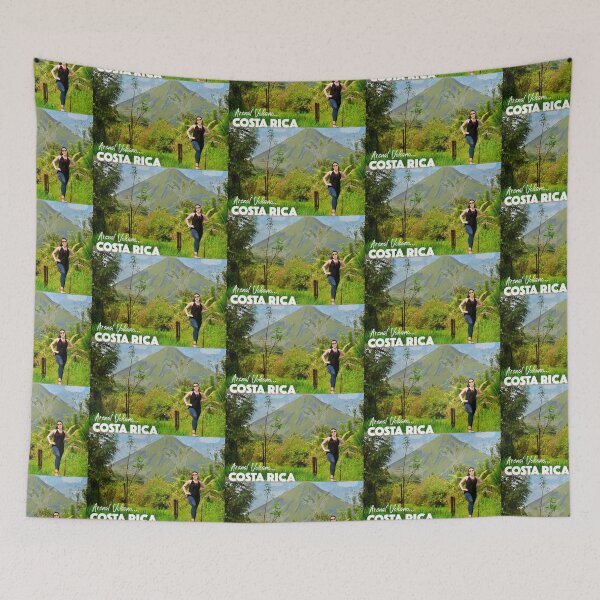 Item preview, Arenal Volcano Costa Rica girl young illustration designed and sold by J.P Graphic Studio.