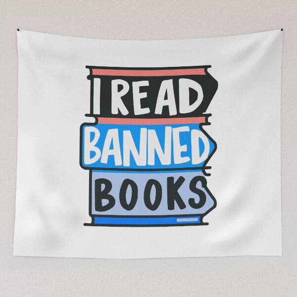 Item preview, I Read Banned Books designed and sold by Timegraf.