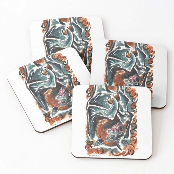 Item preview, Flying Fox Bat Painting designed and sold by skybluekitty.