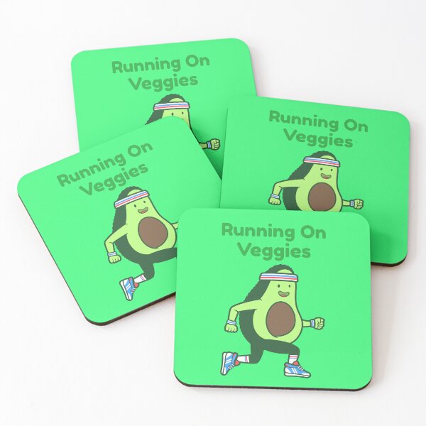 Item preview, Running On Veggies - Avocado designed and sold by ClickArtProduct.