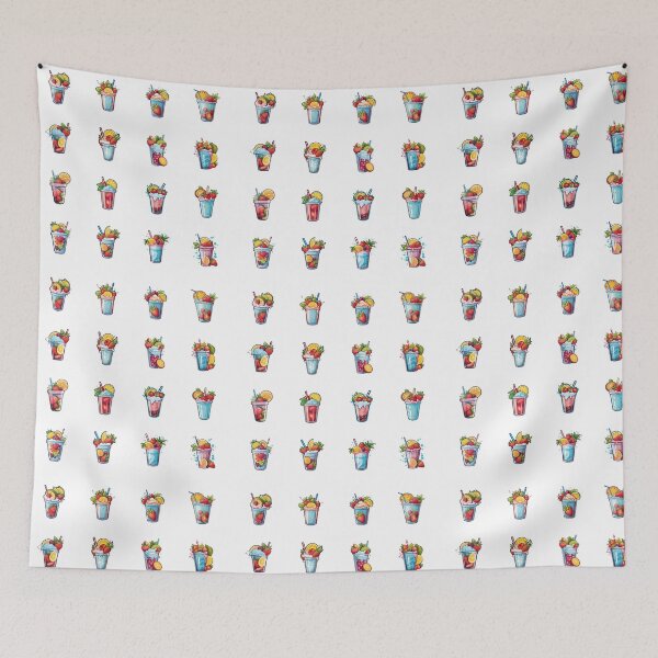 Item preview, fruit shakes - sticker bundle, stickers - 16 pieces designed and sold by sabantha.