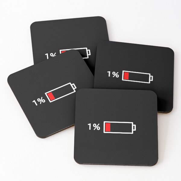 Item preview, Depleted Battery on Black designed and sold by Mothrrr.