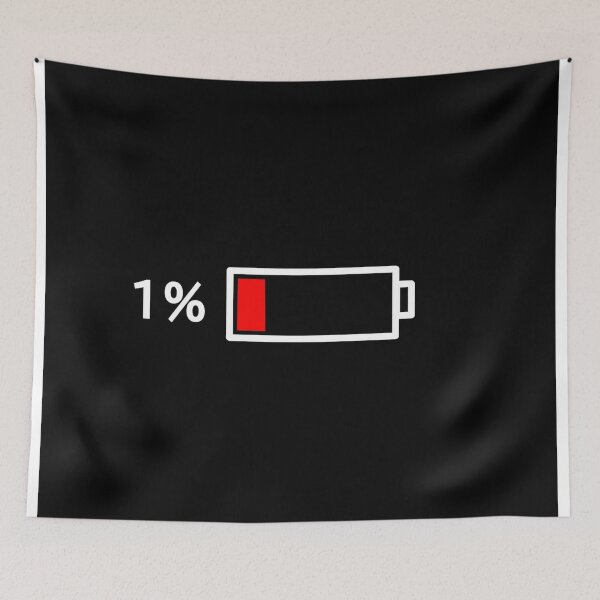 Item preview, Depleted Battery on Black designed and sold by Mothrrr.