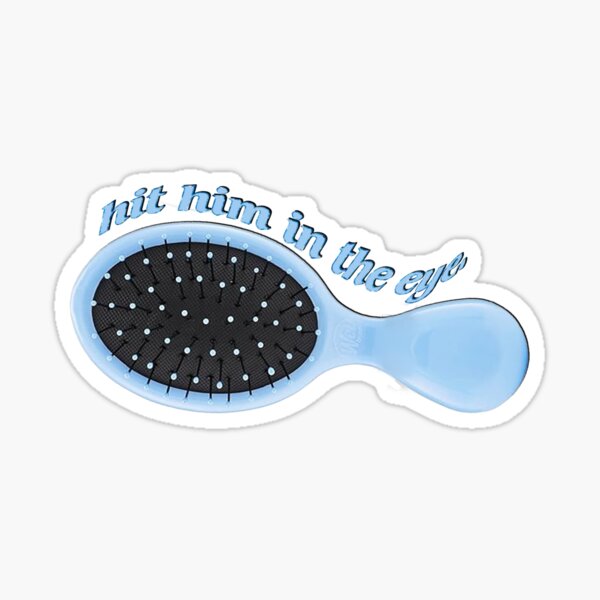 Item preview, rachel dare's blue plastic hairbrush designed and sold by LossOfSobriety.