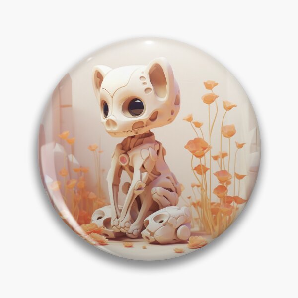 Item preview, funny preppy skeleton cat sitting on the floor  designed and sold by MilkyBerryShop.