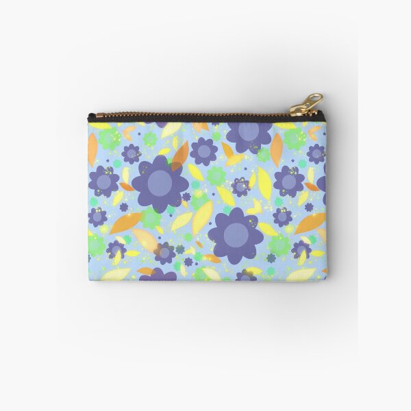 Item preview, Blue small flower | Seamless colorful floral motif |  flower and leaves pattern designed and sold by DrStickerManiac.