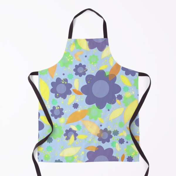 Item preview, Blue small flower | Seamless colorful floral motif |  flower and leaves pattern designed and sold by DrStickerManiac.