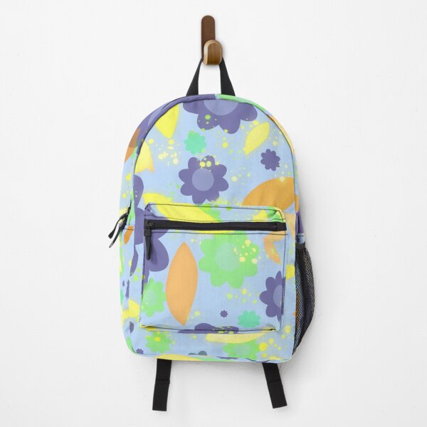 Item preview, Blue small flower | Seamless colorful floral motif |  flower and leaves pattern designed and sold by DrStickerManiac.