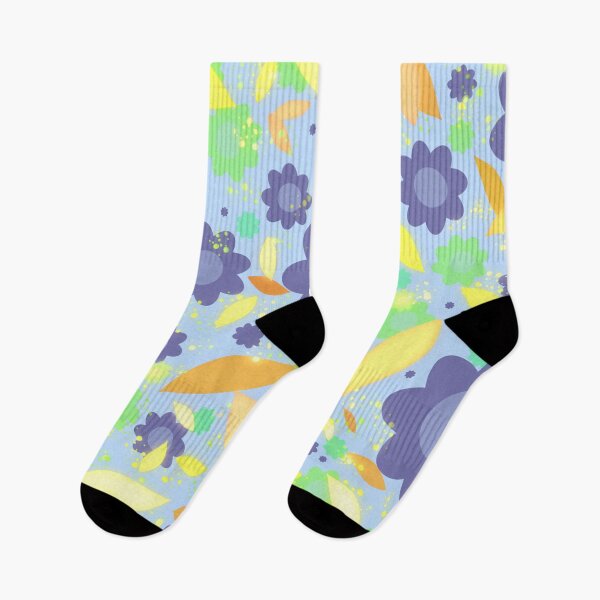 Item preview, Blue small flower | Seamless colorful floral motif |  flower and leaves pattern designed and sold by DrStickerManiac.