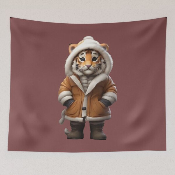 Item preview, Fluffy Feline Bliss: Adorable Tiger Cub Collections designed and sold by nadeem4design.