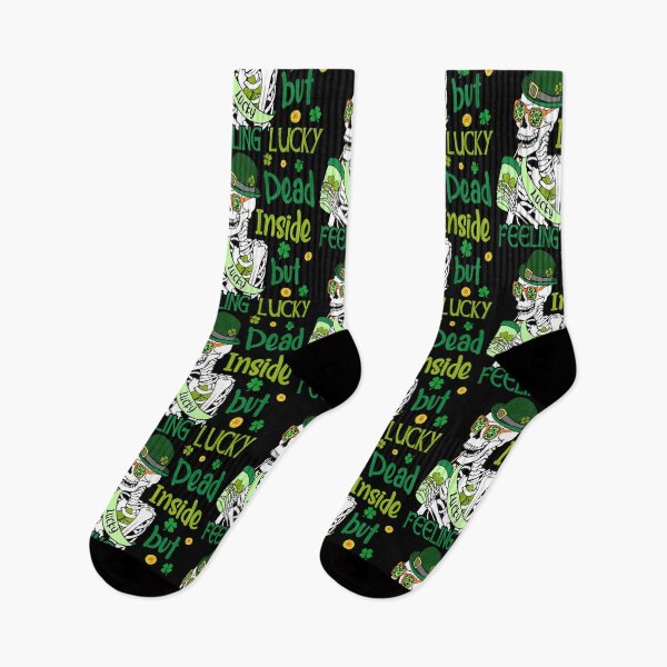 Item preview, Dead inside but feeling lucky funny St Patrick's day designed and sold by BalladOfZeus.
