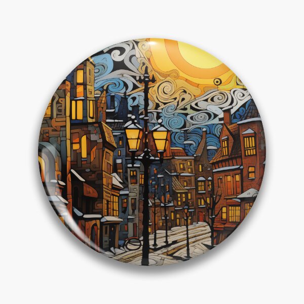 Item preview, Quiet street of the night city. designed and sold by Ekalininart.