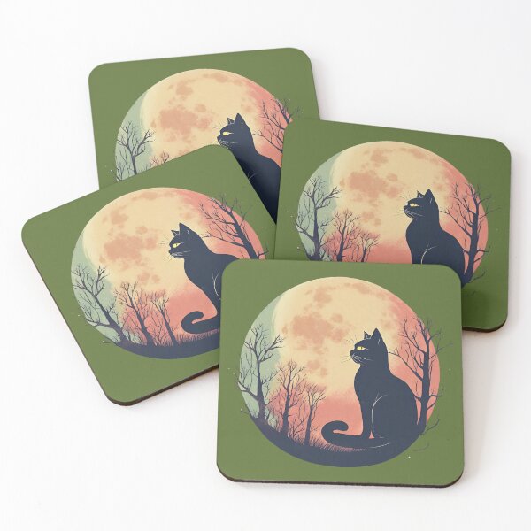 Item preview, Cat Under The Moon designed and sold by NERO gOVEDI.