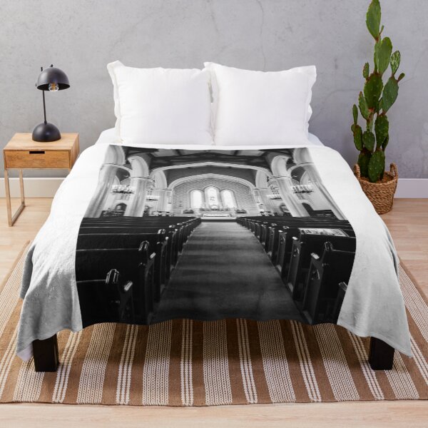Item preview, Cape Girardeau Missouri Old St. Vincent's Catholic Church Black And White designed and sold by LisaWootenPhoto.