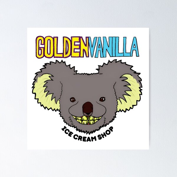 Item preview, Golden Vanilla Ice Cream Shop designed and sold by Momo Squared Designs.