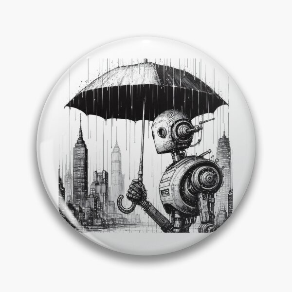 Item preview, A sad Robot in the winter designed and sold by storeofmylOVE.