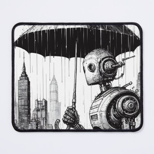 Item preview, A sad Robot in the winter designed and sold by storeofmylOVE.