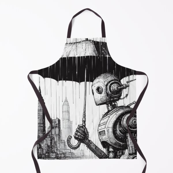 Item preview, A sad Robot in the winter designed and sold by storeofmylOVE.