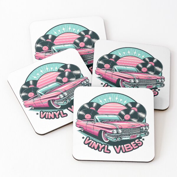 Item preview, Pink cadillac vinyl vibes designed and sold by CogniCraft.