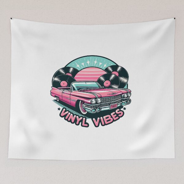 Item preview, Pink cadillac vinyl vibes designed and sold by CogniCraft.