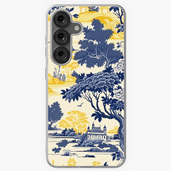 Item preview, Toile De Jouy Countryside Seamless Pattern in Yellow designed and sold by EvgeniiaSim.