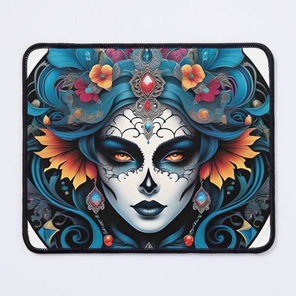 Item preview, Demonic Beauty With Petals And Gemstones designed and sold by PinkAlchemy.