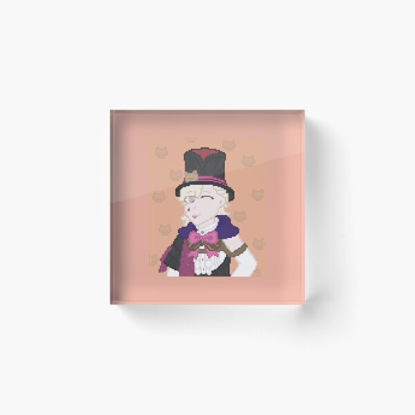 Item preview, Lyney with Background Pixel Art designed and sold by CamelCorruption.