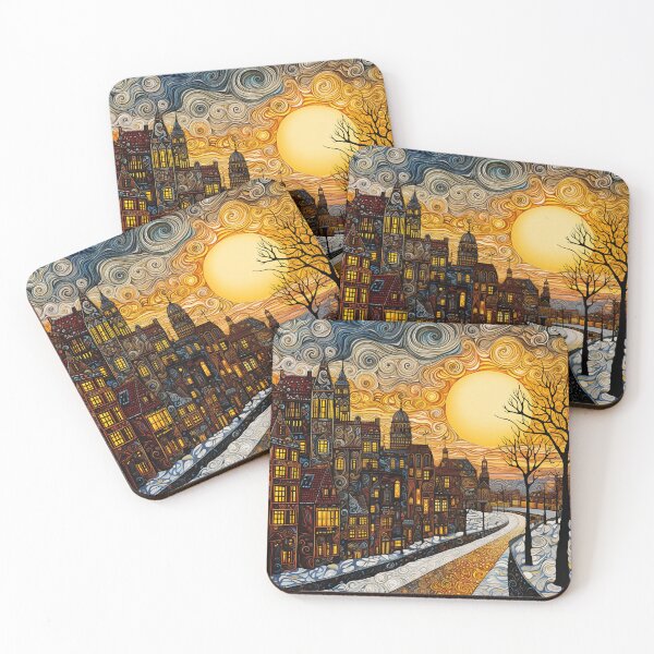 Item preview, Evening street of an ancient city. designed and sold by Ekalininart.