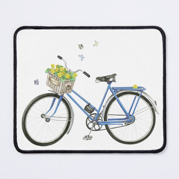 Item preview, Bicycle with basket of flowers and butterflies designed and sold by smnessen.