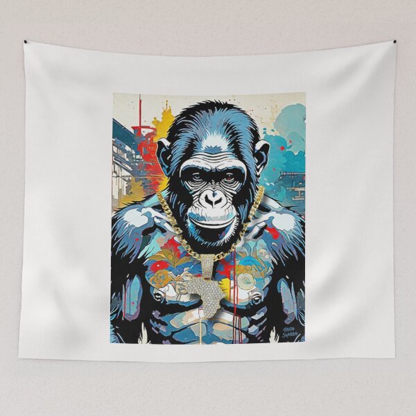 Item preview, Pegatina Mono; Papá Shaba; designed and sold by StickerApe.