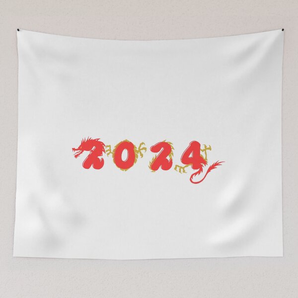 Item preview, Red Yellow Dragon Happy New Year 2024 Great gift for everyone designed and sold by MysteriousBazar.