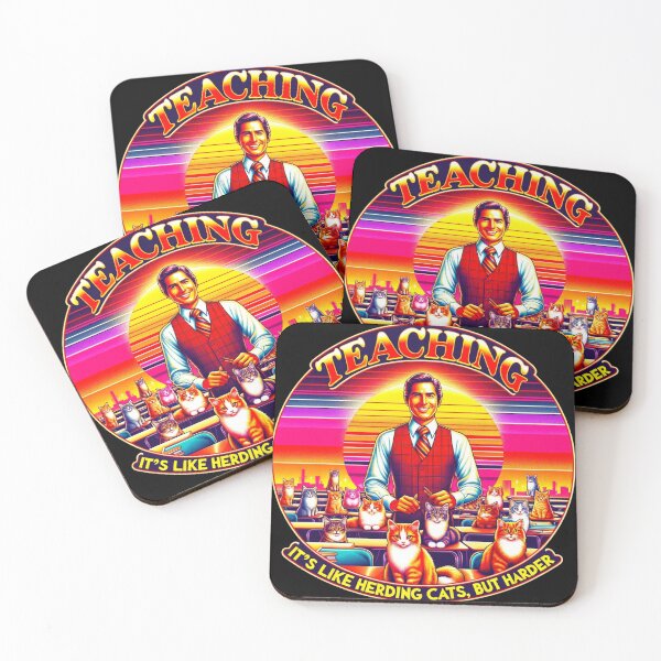 Item preview, Teaching is like herding cats but harder, funny gift for teachers designed and sold by Suhy.